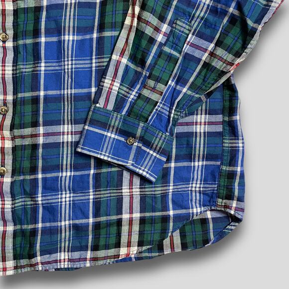 MENS BUTTON DOWN OLD NAVY 100 COTTON PLAID FALL 90s PREPPY WESTERN VIBES SIZE XL - Picture 5 of 9
